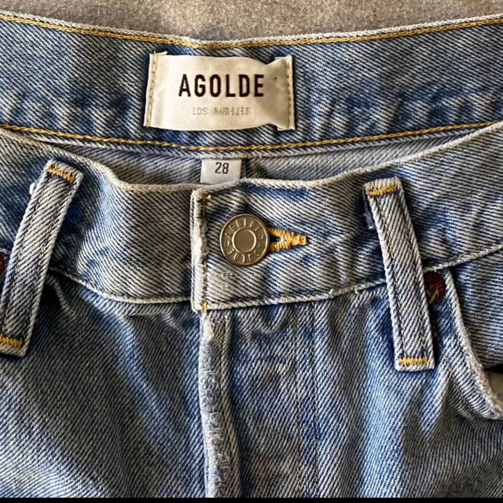 COPY - AGOLDE Parker Long Denim Shorts Size 28 - Picture 11 of 16